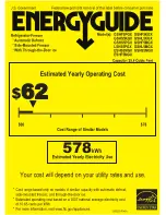 GE GSHL5KGXLS - CleanSteel 25.4 cu. Ft.... Energy Manual preview