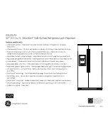 Preview for 2 page of GE GSL25JFXLB - 25" CF Refrigerator CLNSTEEL BLK... Datasheet