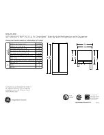 Preview for 1 page of GE GSL25JGCLS Dimensions And Installation Information