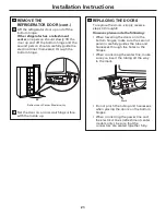 Preview for 21 page of GE GSL25XGWSS Owner'S Manual And Installation