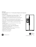 Preview for 2 page of GE GSS23LGT Dimensions And Installation Information