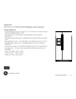 Preview for 2 page of GE GSS25JET Dimensions And Installation Information