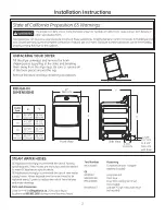 Preview for 2 page of GE GTD69EBPTDG Installation Instructions Manual