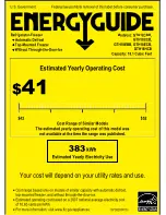 GE GTH18EBBWW Energy Manual preview