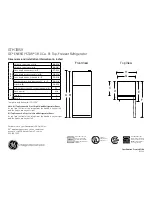 Preview for 1 page of GE GTH18ISXSS Dimensions And Installation Information