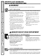 Preview for 2 page of GE GTH22SBSSS Owner'S Manual & Installation Instructions