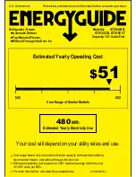 Preview for 1 page of GE GTS18ABBRWW Energy Manual