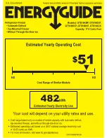 Preview for 1 page of GE GTS18KCPWW Energy Manual