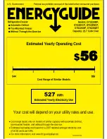 GE GTS22KBPWW - 21.7 cu. Ft. Top-Freezer... Energy Manual preview