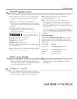 Preview for 3 page of GE GTW485 Owner'S Manual And Installation Instructions