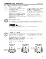 Preview for 11 page of GE GTW485 Owner'S Manual And Installation Instructions