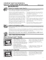 Preview for 3 page of GE GTZ18GCESS Owner'S Manual & Installation Instructions