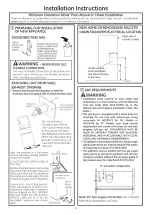 Preview for 4 page of GE GUD27GSSJ1WW Installation Instructions Manual