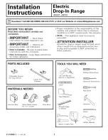 GE JDS28 Installation Instructions Manual preview