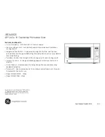 Предварительный просмотр 2 страницы GE JES1460DSBB Dimensions And Installation Information