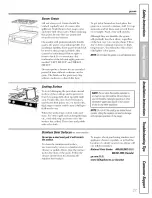 Preview for 27 page of GE JGBP30 Owner'S Manual & Installation Instructions