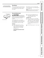 Preview for 31 page of GE JGBP30 Owner'S Manual & Installation Instructions