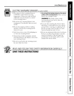 Preview for 7 page of GE JGBP35 Owner'S Manual & Installation Instructions