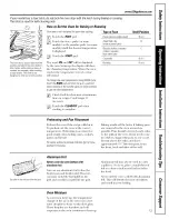 Preview for 13 page of GE JGBP35 Owner'S Manual & Installation Instructions