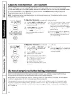 Preview for 22 page of GE JGBP35 Owner'S Manual & Installation Instructions