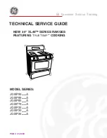 Предварительный просмотр 1 страницы GE JGBP86SEMSS Technical Service Manual