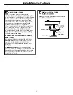 Preview for 7 page of GE JGP932 Installation Instructions Manual