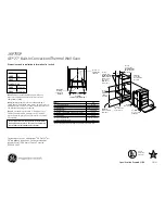 GE JKP75SPSS Dimensions And Installation Information предпросмотр