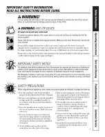 Preview for 3 page of GE JSP26 Owner'S Manual