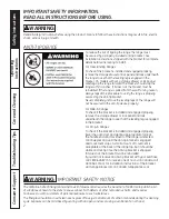 Preview for 2 page of GE JSP39SNSS Owner'S Manual