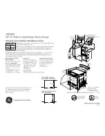 GE JSP46SPSS Dimensions And Installation Information preview