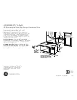 Preview for 1 page of GE JVM1650CH - 1.6 cu. Ft. Spacemaker Microwave... Dimensions And Installation Information