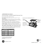 Preview for 2 page of GE JVM1650CH - 1.6 cu. Ft. Spacemaker Microwave... Dimensions And Installation Information