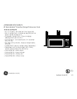 Preview for 3 page of GE JVM1650CH - 1.6 cu. Ft. Spacemaker Microwave... Dimensions And Installation Information