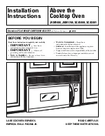 GE JVM1790SK - Profile 1.7 cu. Ft. Convection... Installation Instructions Manual preview