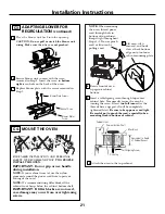 Preview for 21 page of GE JVM1790SK - Profile 1.7 cu. Ft. Convection... Installation Instructions Manual