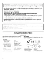 Предварительный просмотр 2 страницы GE LTG5243DQ6 Installation Instructions Manual