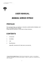 Предварительный просмотр 3 страницы GE Manual Service Bypass User Manual