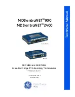 Preview for 1 page of GE MDS entraNET 900 Technical Manual