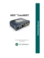 Preview for 1 page of GE MDS TransNEXT NET9L Technical Manual