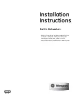 GE Monogram ZBD6900PII Installation Instructions Manual preview