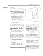 Preview for 6 page of GE Monogram ZGU375NS Installation Instructions Manual