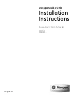 GE monogram ZIDI240 Installation Instructions Manual preview