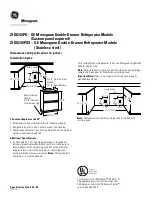 GE Monogram ZIDI240PII Dimension Manual preview