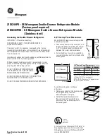 Preview for 2 page of GE Monogram ZIDI240PII Dimension Manual