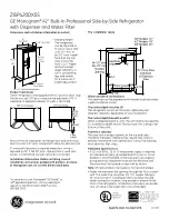 GE Monogram ZISP420DXSS Datasheet preview