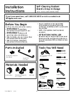 GE PD900 Installation Instructions Manual preview