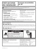 Предварительный просмотр 13 страницы GE PD968SPSS - Profile 30 in. Drop-In Electric... Installation Instructions Manual