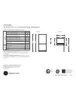 GE PDSS5NBX - Profile - 25.3 cu. Ft. Bottom Freezer... Dimensions And Installation Information preview