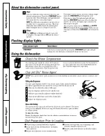 Preview for 6 page of GE PDW7300JBB Owner'S Manual