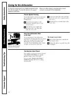 Preview for 10 page of GE PDW7300JBB Owner'S Manual